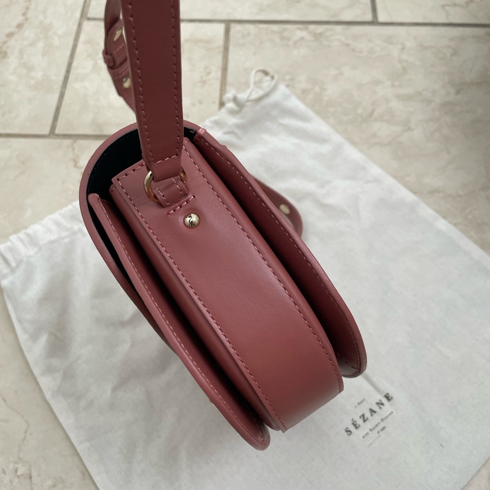 Sézane Claude Bag in Rosewood from 2023 Collection - Picture 10 of 13